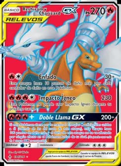Reshiram y Charizard GX